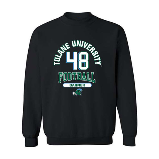 Tulane - NCAA Football : Jahrie Garner - Classic Fashion Shersey Crewneck Sweatshirt-0