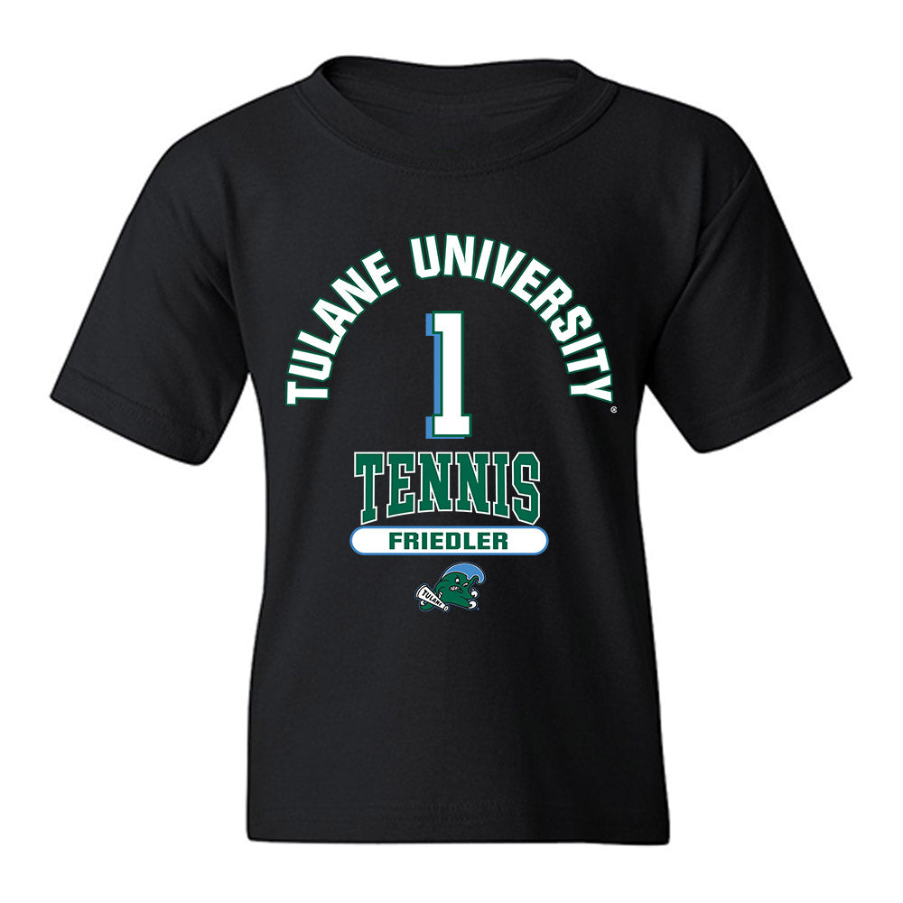 Tulane - NCAA Men's Tennis : Asaf Friedler - Classic Fashion Shersey Youth T-Shirt-0