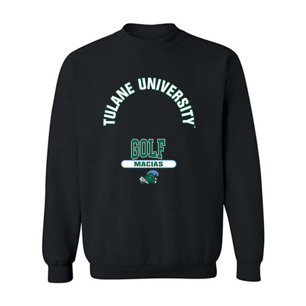 Tulane - NCAA Women's Golf : Sophia Macias - Classic Fashion Shersey Crewneck Sweatshirt-0