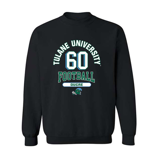 Tulane - NCAA Football : Jaxon Ducre - Classic Fashion Shersey Crewneck Sweatshirt-0