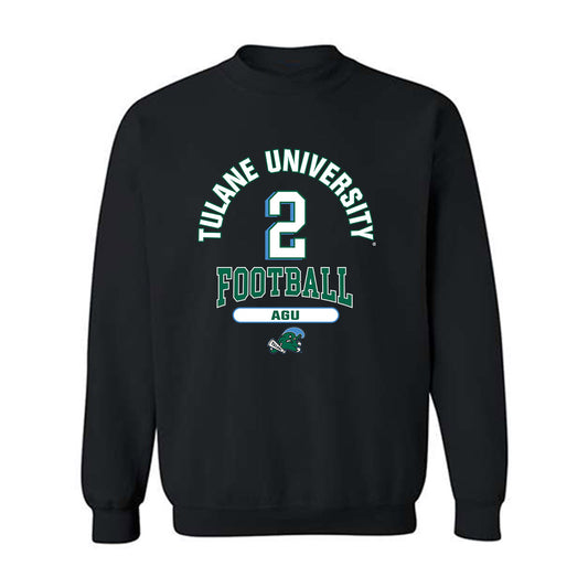 Tulane - NCAA Football : Dickson Agu - Classic Fashion Shersey Crewneck Sweatshirt-0