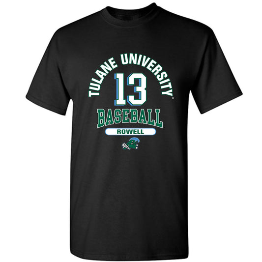 Tulane - NCAA Baseball : Brett Rowell - Classic Fashion Shersey T-Shirt-0