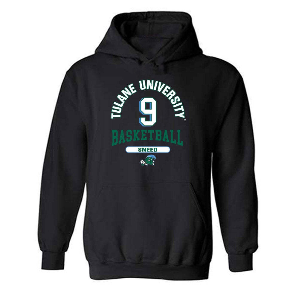 Tulane - NCAA Women's Basketball : Kendall Sneed - Classic Fashion Shersey Hooded Sweatshirt-0