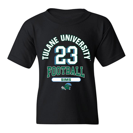 Tulane - NCAA Football : Joshua Sims - Classic Fashion Shersey Youth T-Shirt-0