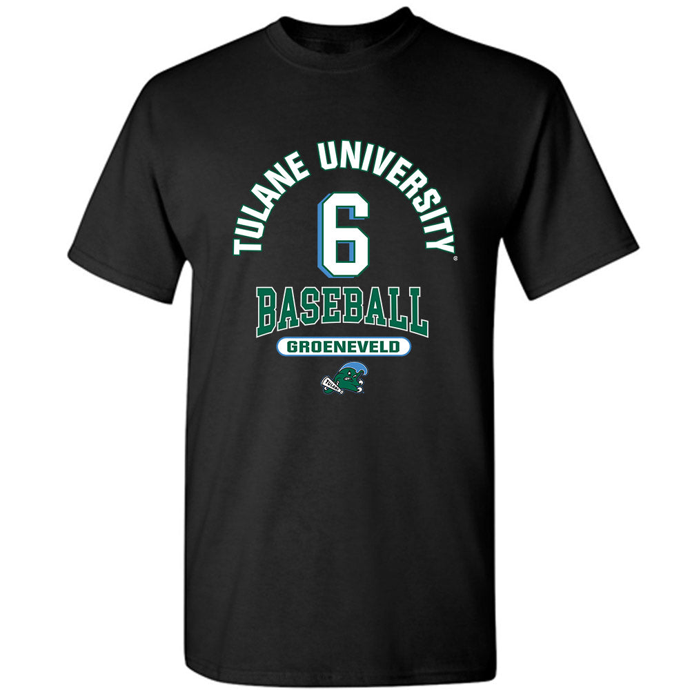 Tulane - NCAA Baseball : Aj Groeneveld - Classic Fashion Shersey T-Shirt-0