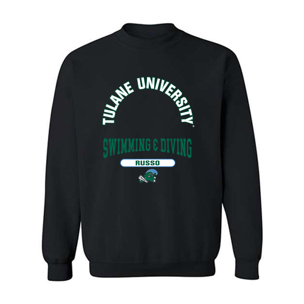 Tulane - NCAA Women's Swimming & Diving : Catherine Russo - Classic Fashion Shersey Crewneck Sweatshirt-0