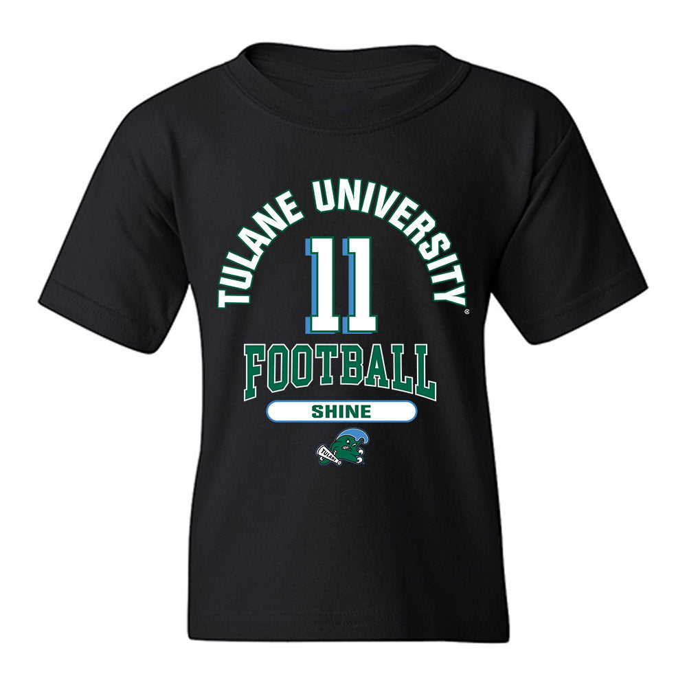 Tulane - NCAA Football : Ezaiah Shine - Classic Fashion Shersey Youth T-Shirt-0