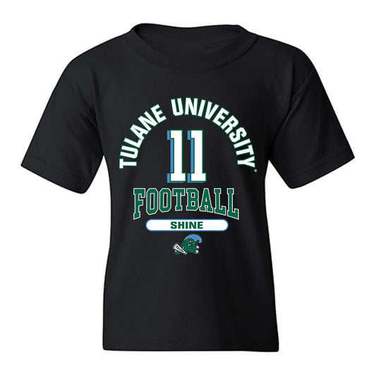 Tulane - NCAA Football : Ezaiah Shine - Classic Fashion Shersey Youth T-Shirt-0