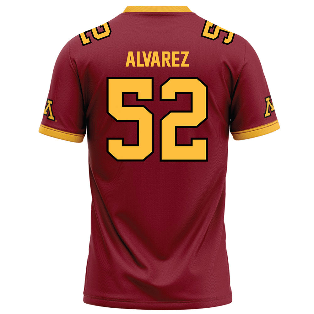 Minnesota - NCAA Football : Spencer Alvarez - Maroon Football Jersey-1