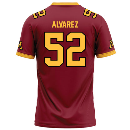 Minnesota - NCAA Football : Spencer Alvarez - Maroon Football Jersey-1