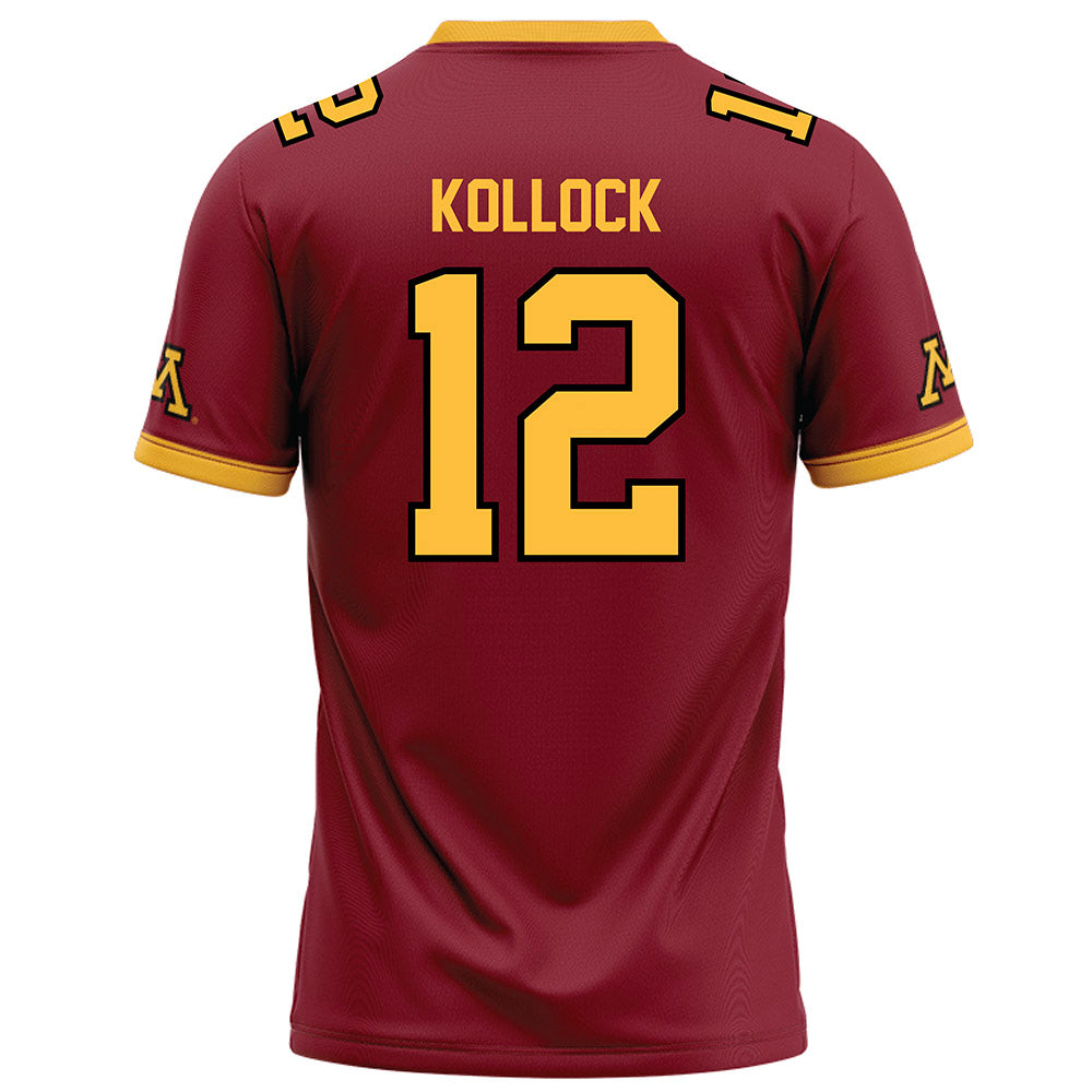 Minnesota - NCAA Football : Jackson Kollock - Maroon Football Jersey-1