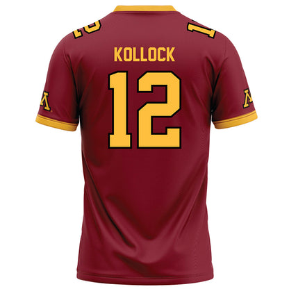 Minnesota - NCAA Football : Jackson Kollock - Maroon Football Jersey-1