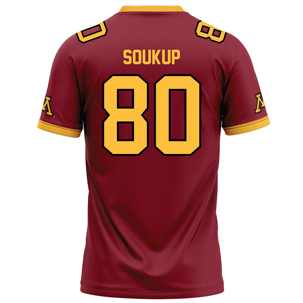 Minnesota - NCAA Football : Alan Soukup - Maroon Football Jersey-1