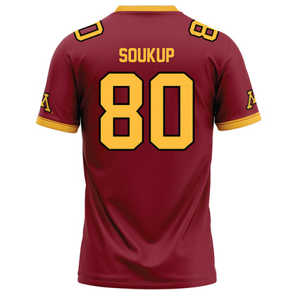 Minnesota - NCAA Football : Alan Soukup - Maroon Football Jersey-1