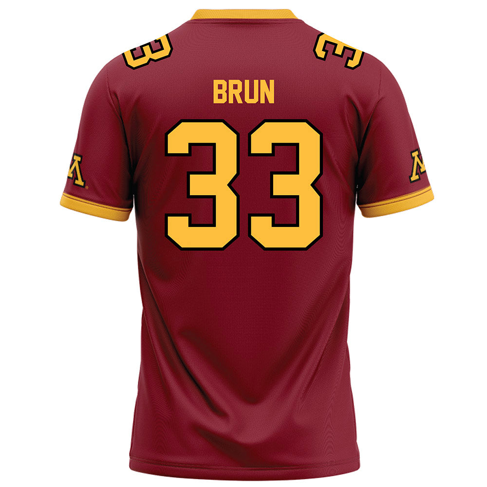 Minnesota - NCAA Football : Harrison Brun - Maroon Football Jersey-1