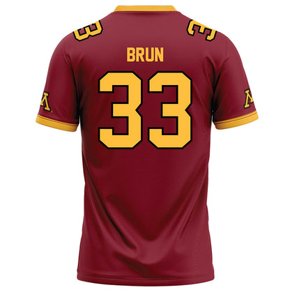 Minnesota - NCAA Football : Harrison Brun - Maroon Football Jersey-1