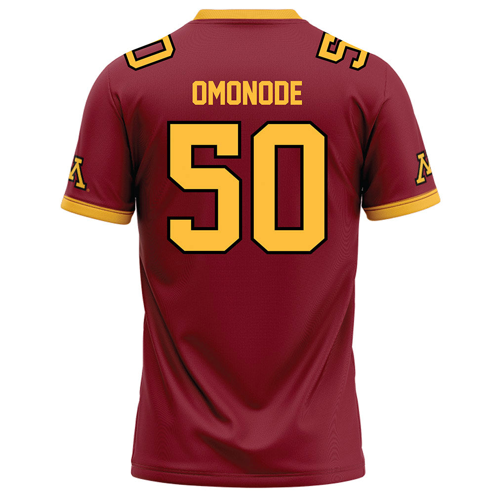 Minnesota - NCAA Football : Mo Omonode - Maroon Football Jersey-1