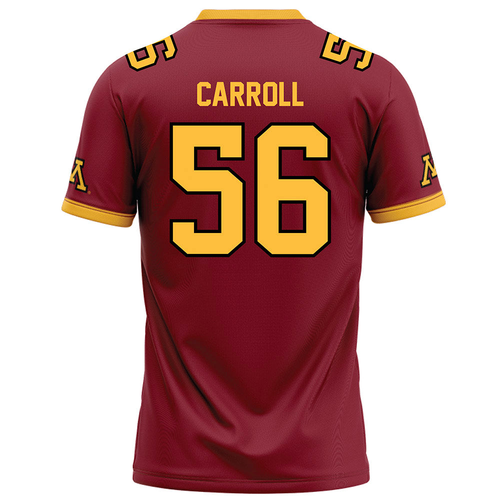 Minnesota - NCAA Football : Brett Carroll - Maroon Football Jersey-1
