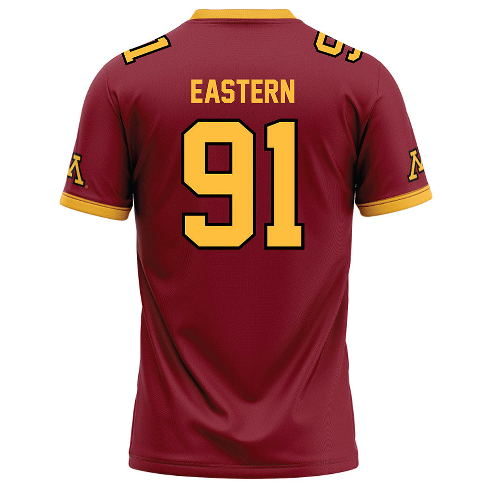 Minnesota - NCAA Football : Deven Eastern - Maroon Football Jersey-1