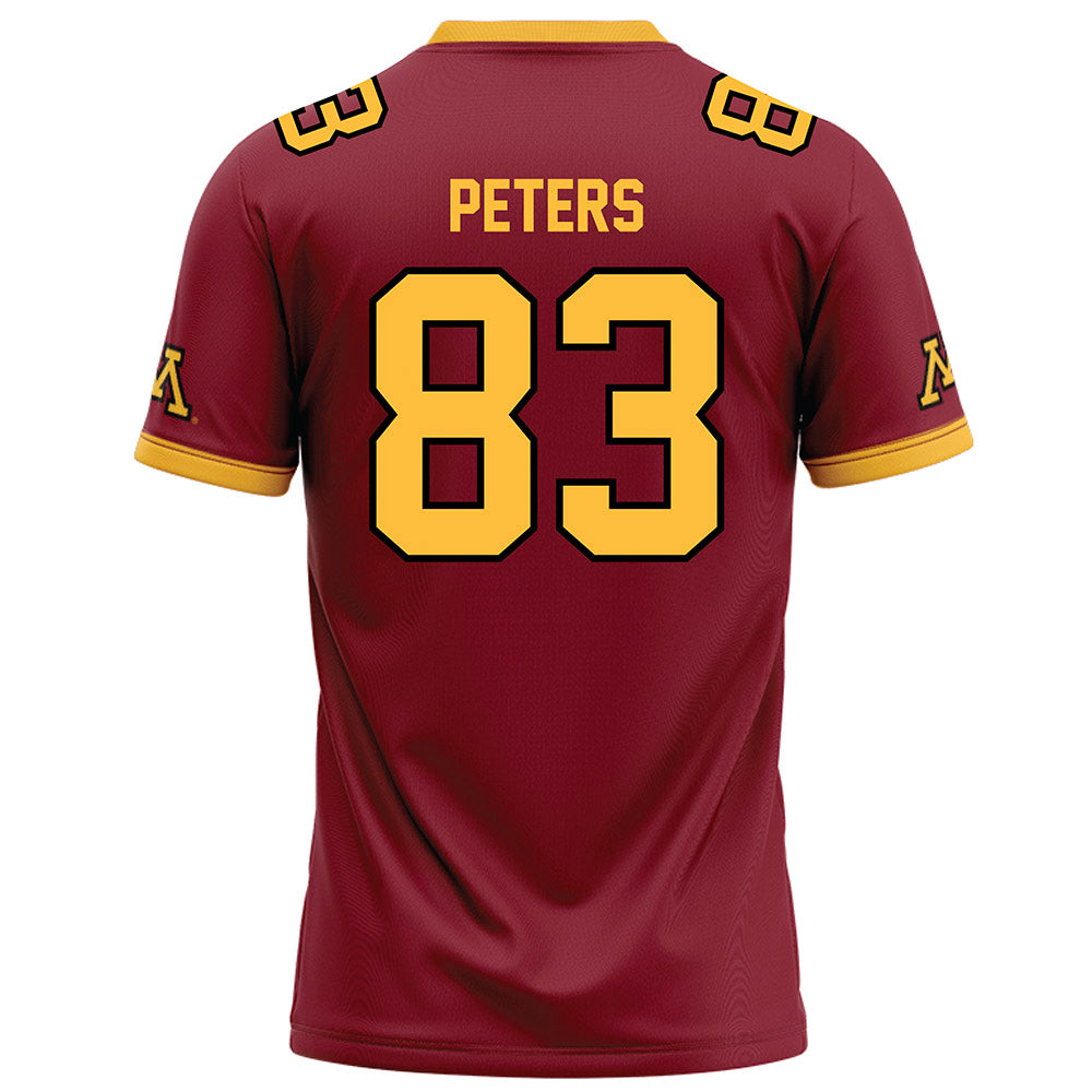 Minnesota - NCAA Football : Sam Peters - Maroon Football Jersey-1
