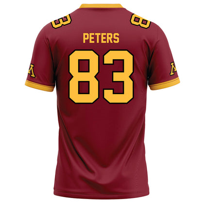 Minnesota - NCAA Football : Sam Peters - Maroon Football Jersey-1