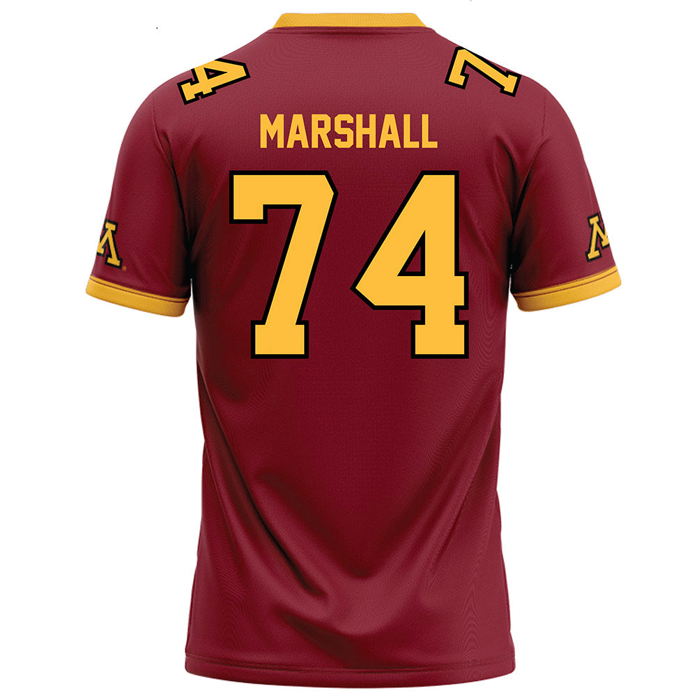 Minnesota - NCAA Football : Marcellus Marshall - Maroon Football Jersey-1