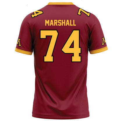 Minnesota - NCAA Football : Marcellus Marshall - Maroon Football Jersey-1