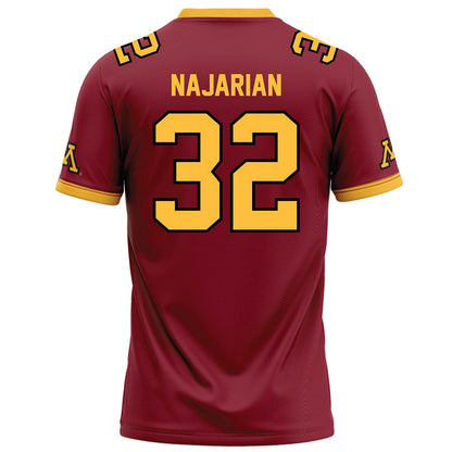 Minnesota - NCAA Football : Peter Najarian - Maroon Football Jersey