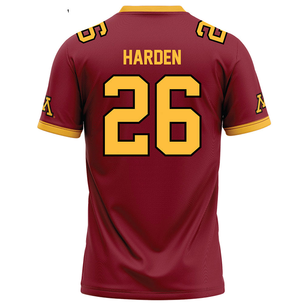 Minnesota - NCAA Football : Zack Harden - Maroon Football Jersey-1