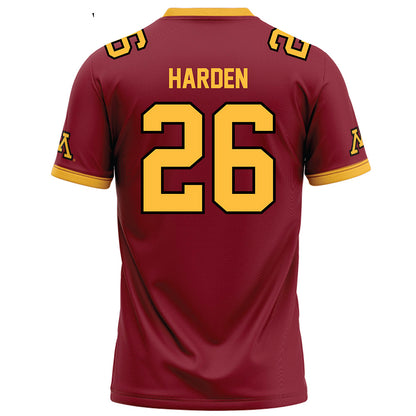 Minnesota - NCAA Football : Zack Harden - Maroon Football Jersey-1