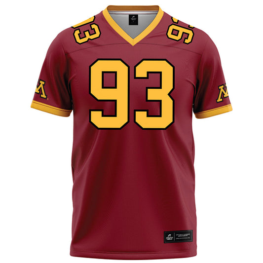Minnesota - NCAA Football : Riley Sunram - Maroon Football Jersey-0