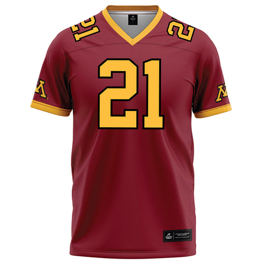 Minnesota - NCAA Football : Grant Washington - Maroon Football Jersey-0