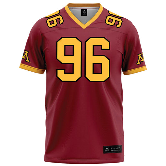 Minnesota - NCAA Football : Abu Tarawallie - Maroon Football Jersey-0