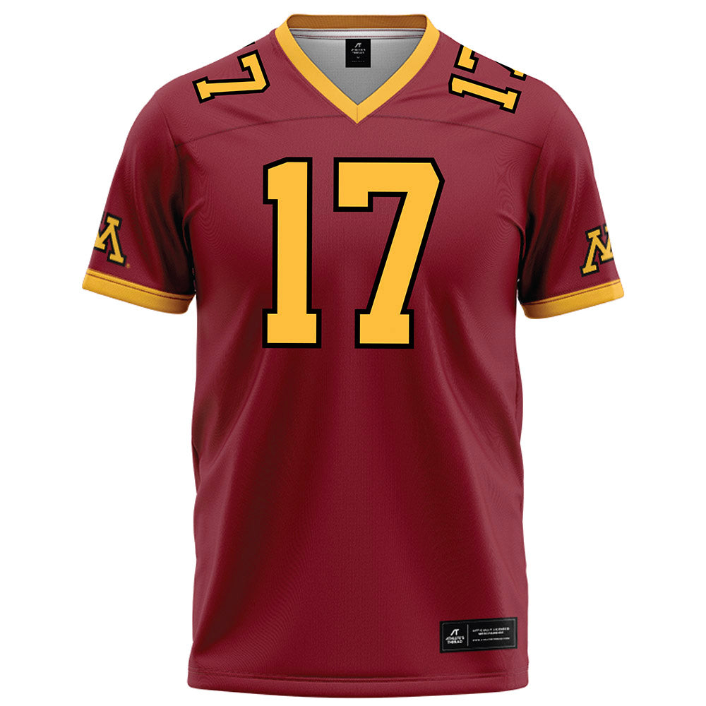 Minnesota - NCAA Football : John Nestor - Maroon Football Jersey-0