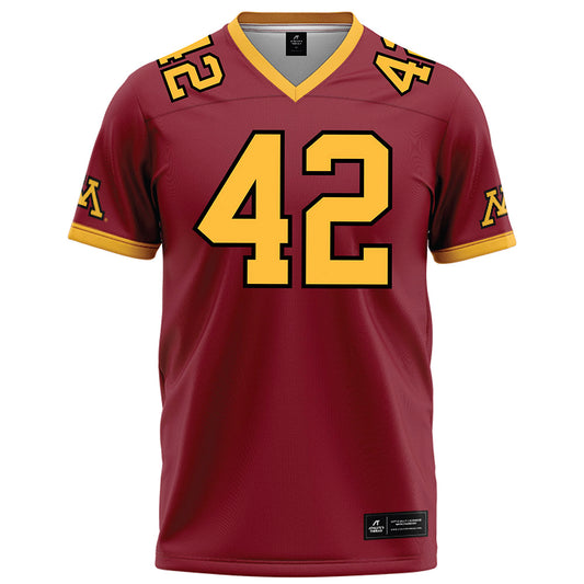Minnesota - NCAA Football : Tom Weston - Maroon Football Jersey-0