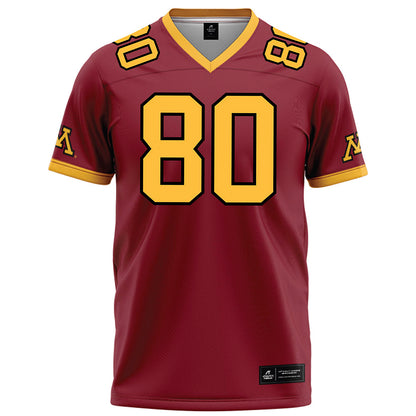 Minnesota - NCAA Football : Alan Soukup - Maroon Football Jersey-0