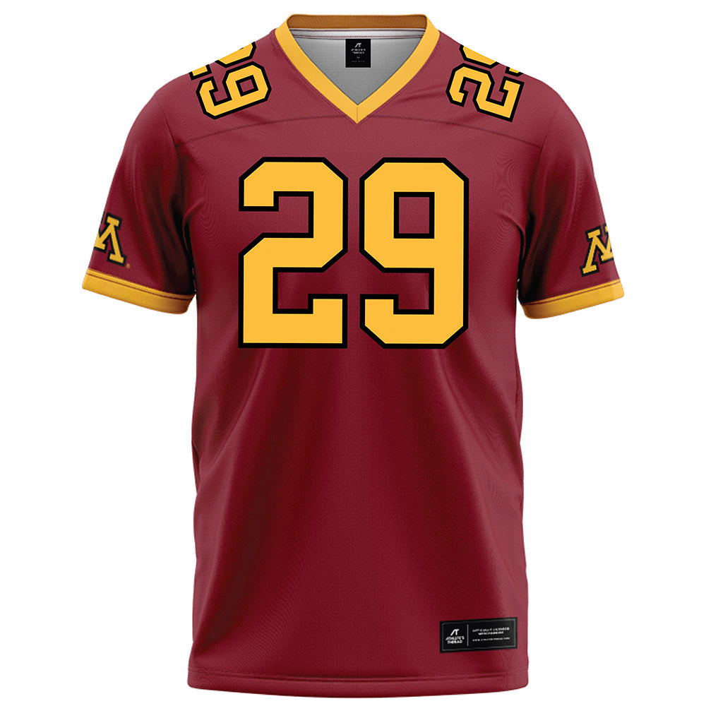 Minnesota - NCAA Football : Ethan Carrier - Maroon Football Jersey-0