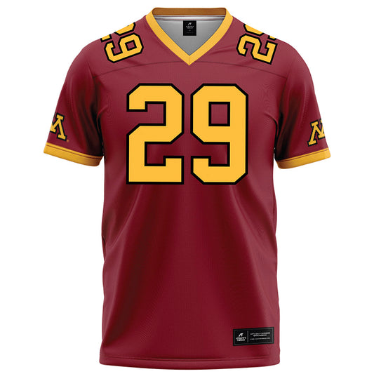 Minnesota - NCAA Football : Ethan Carrier - Maroon Football Jersey-0