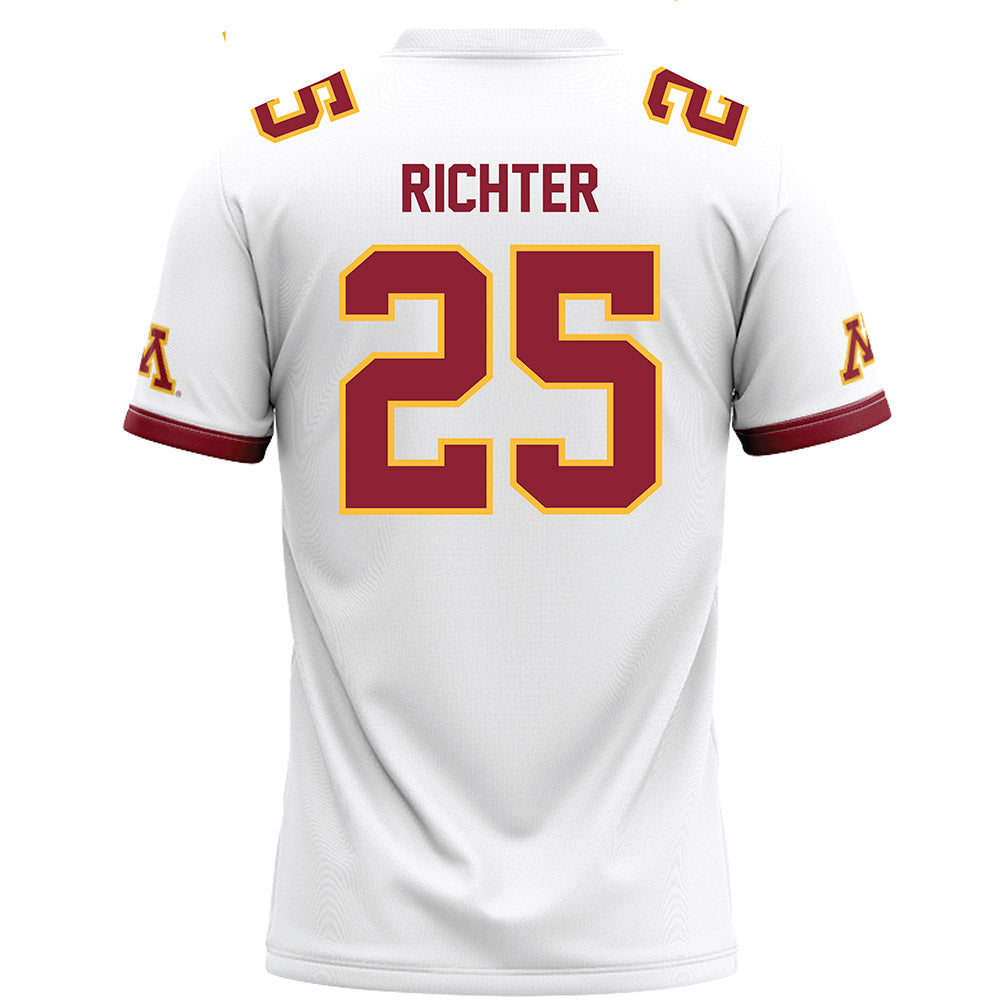 Minnesota - NCAA Football : Brody Richter - White Football Jersey-1