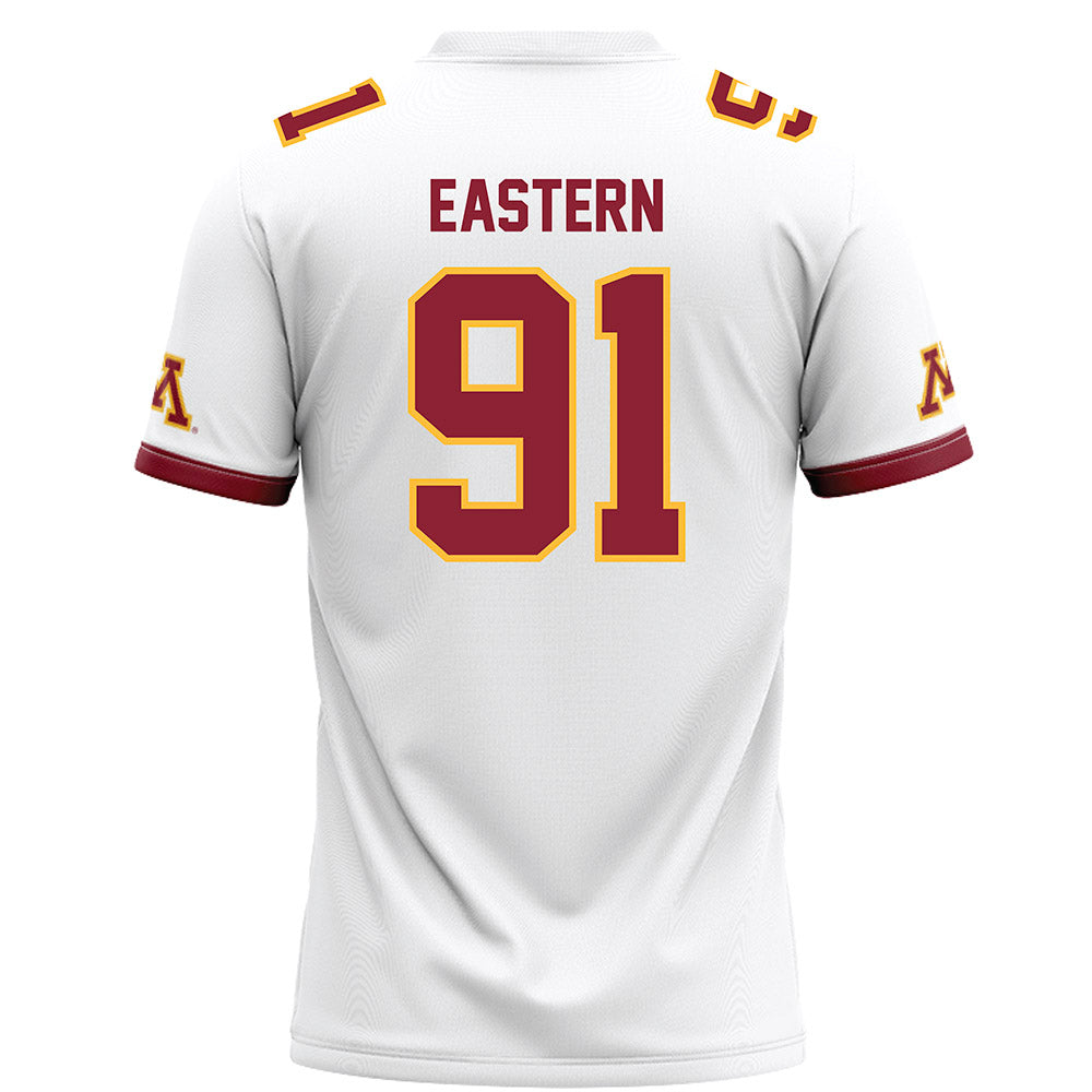 Minnesota - NCAA Football : Deven Eastern - White Football Jersey-1