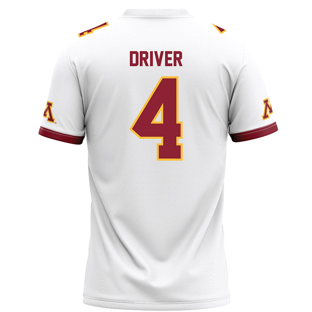 Minnesota - NCAA Football : Cristian Driver - White Football Jersey-1