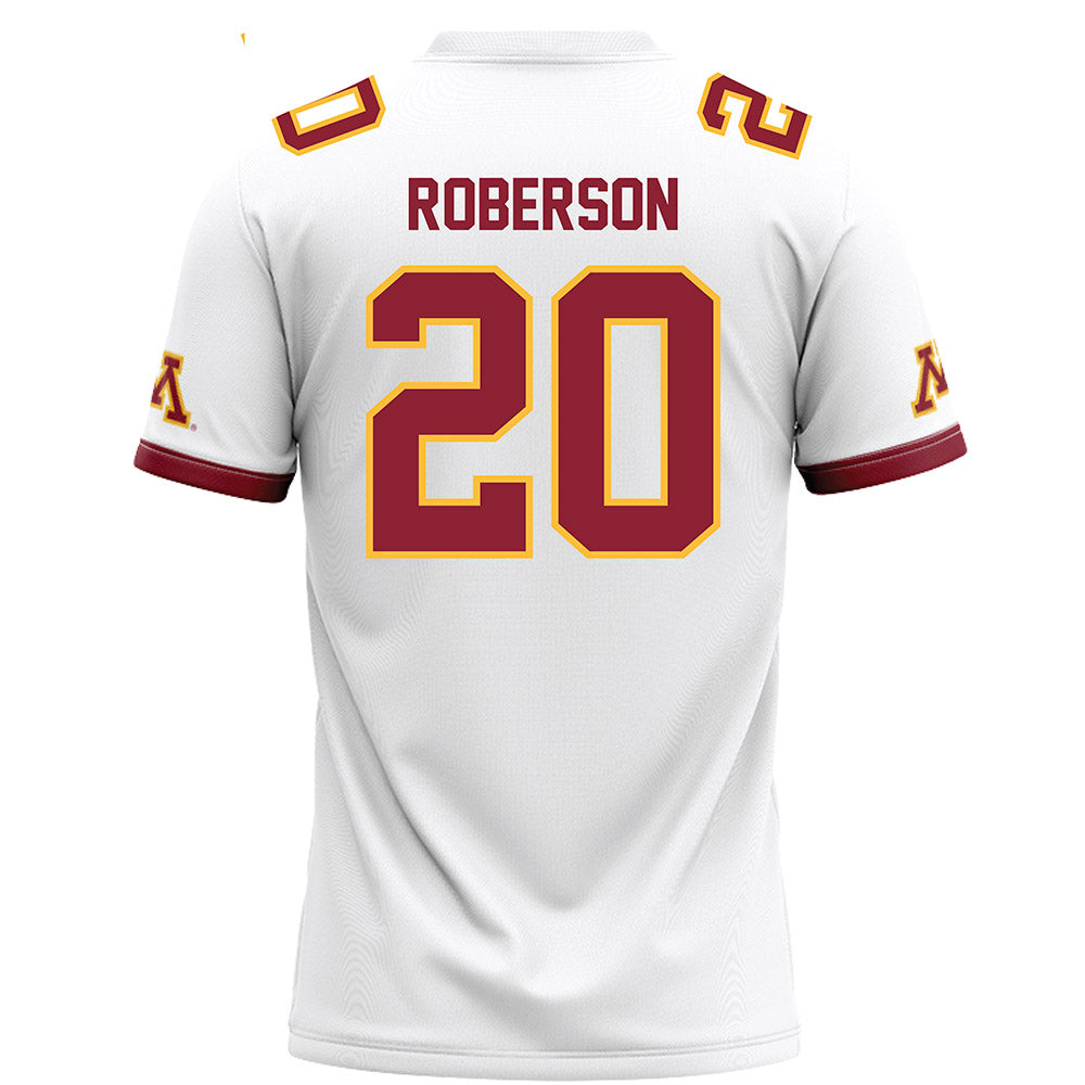 Minnesota - NCAA Football : Jeff Roberson - White Football Jersey-1