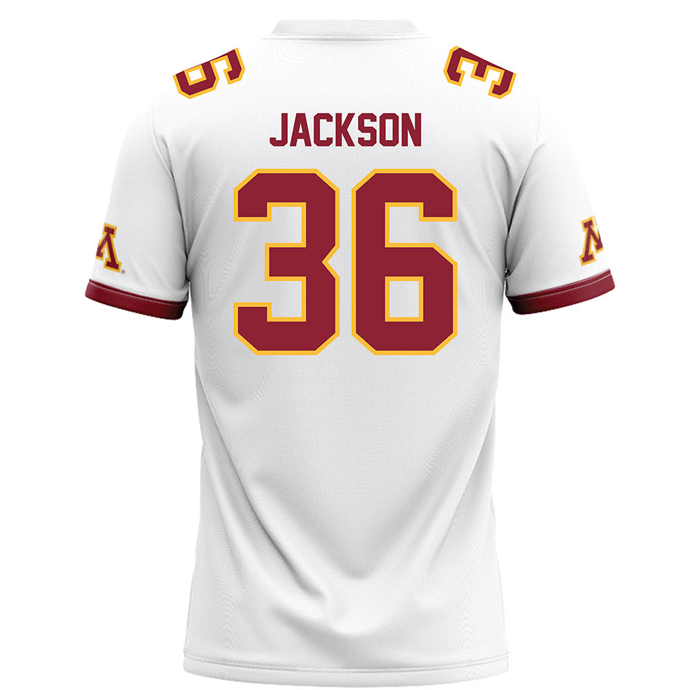 Minnesota - NCAA Football : Daniel Jackson - White Football Jersey-1