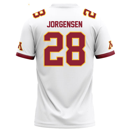 Minnesota - NCAA Football : Zach Jorgensen - White Football Jersey