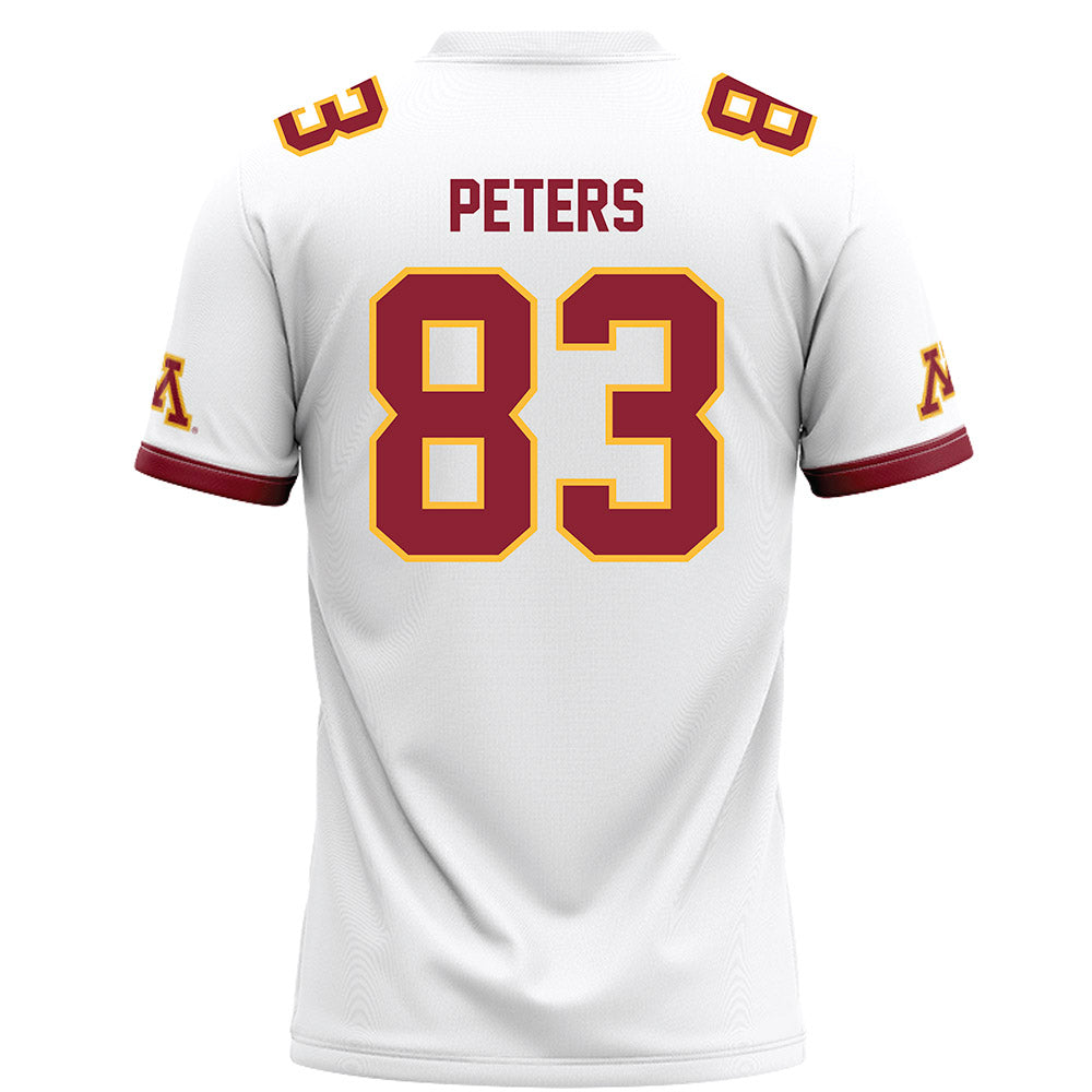 Minnesota - NCAA Football : Sam Peters - White Football Jersey-1