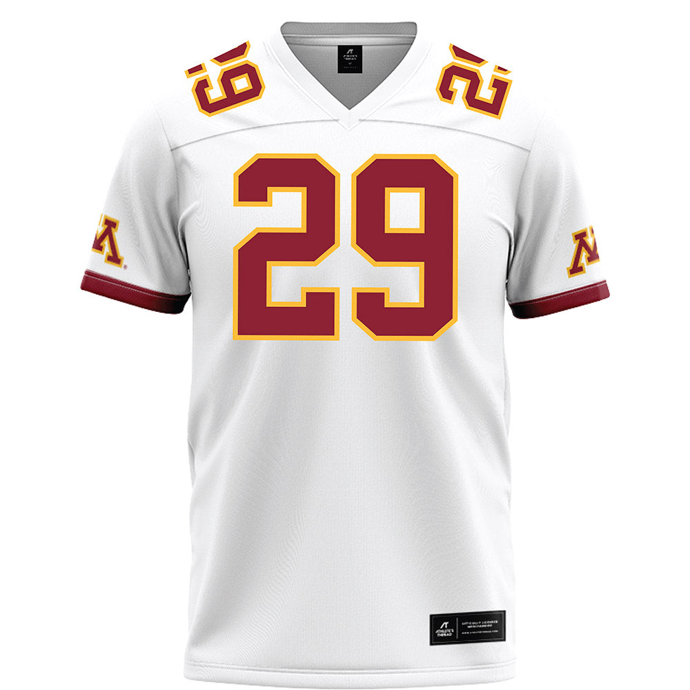 Minnesota - NCAA Football : Ethan Carrier - White Football Jersey-0