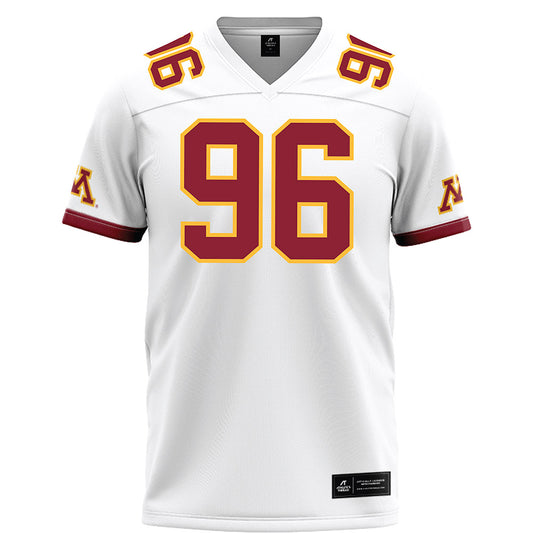 Minnesota - NCAA Football : Abu Tarawallie - White Football Jersey-0