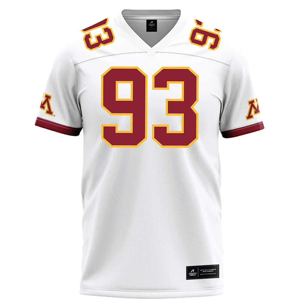 Minnesota - NCAA Football : Riley Sunram - White Football Jersey-0