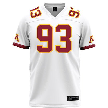 Minnesota - NCAA Football : Riley Sunram - White Football Jersey-0