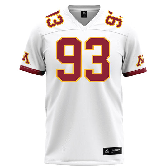 Minnesota - NCAA Football : Riley Sunram - White Football Jersey-0